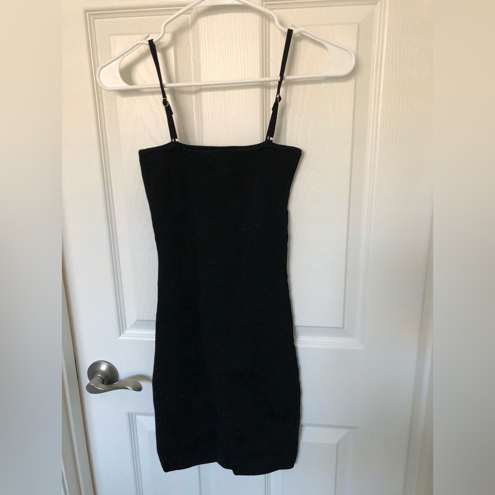 Princess Polly black ribbed dress